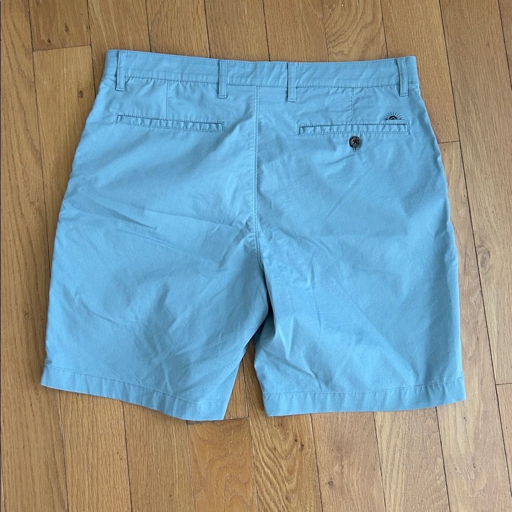 Faherty Movement Chino Short 8” Light Blue Shorts Men 33 Organic Cotton Casual - Picture 4 of 12